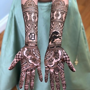 Tattoo Inspired Mehndi Design